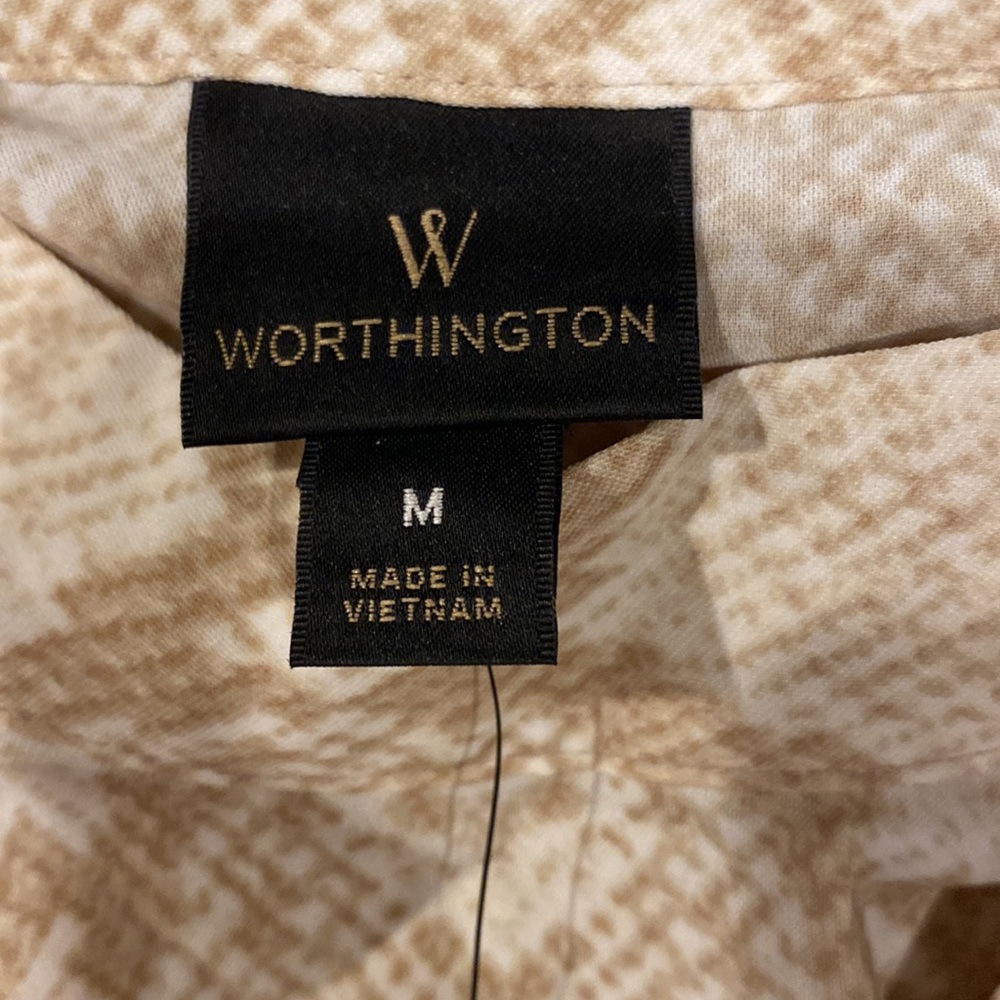 Worthington Python Print Blouse - Picture 3 of 5